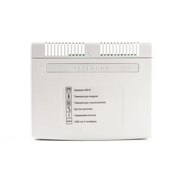 Теплоинформатор для теплого пола Teplocom GSM электронный цвет белый терморегулятор для теплого пола теплолюкс электронный программируемый белый