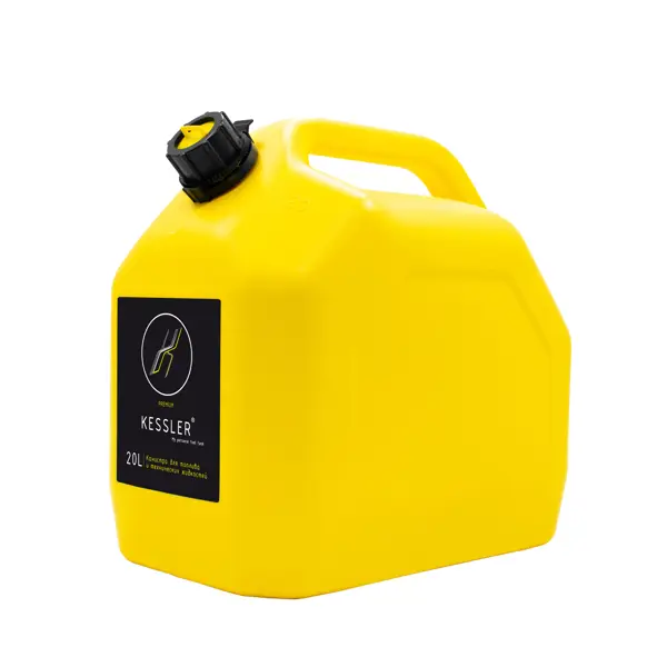 Канистра KESSLER для ГСМ 20л цвет желтый пластиковая канистра для технических жидкостей главдор