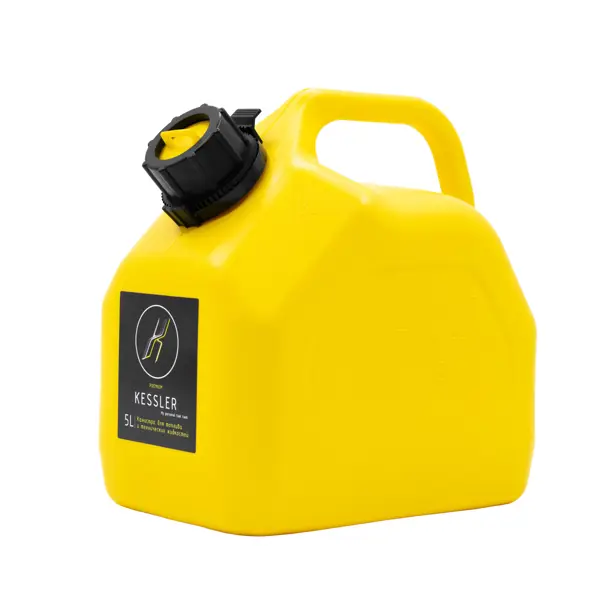 Канистра KESSLER для ГСМ 5л цвет желтый пластиковая канистра для технических жидкостей главдор