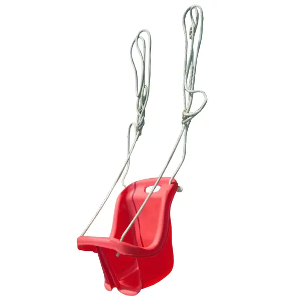 фото Качели детские подвесные малютка пластик красный без бренда