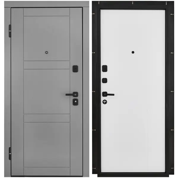фото Дверь входная металлическая лацио 86x201 см левая белая belwooddoors