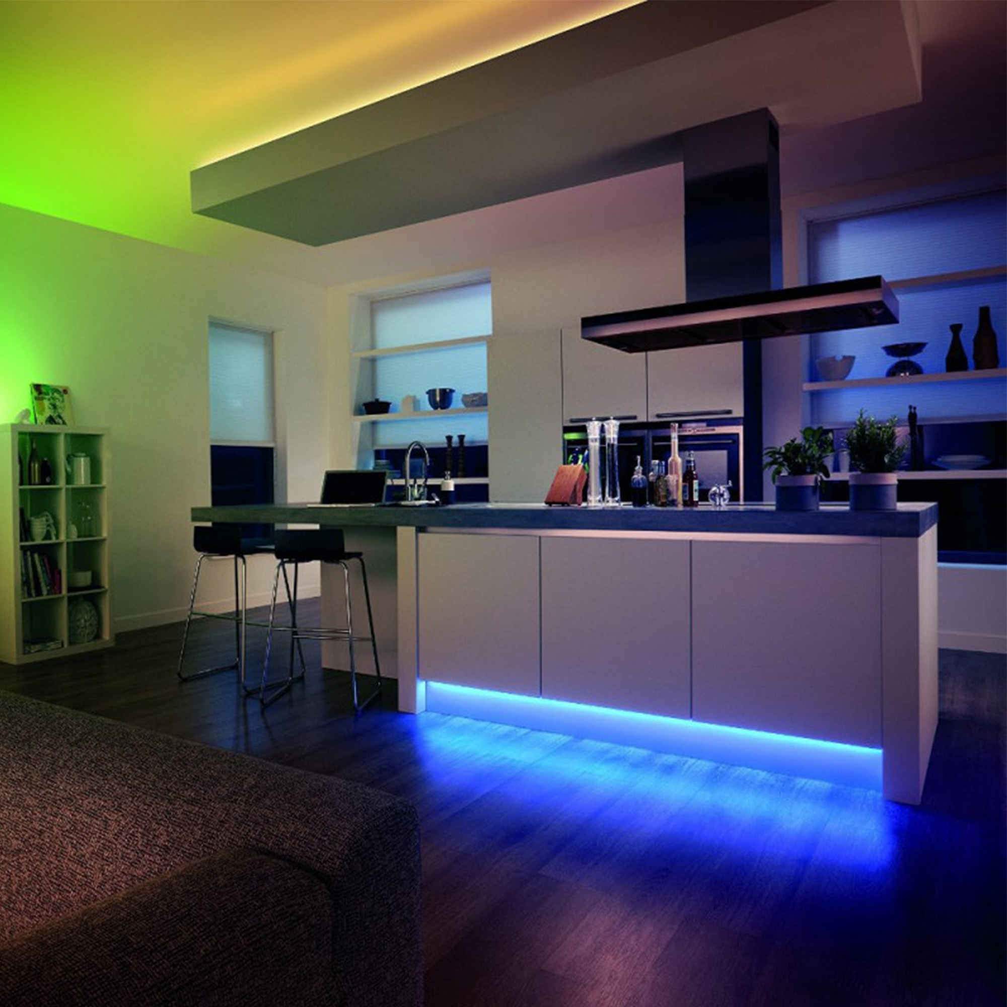 Design подсветка. Philips Hue strip. Philips Hue умный дом. Led Philips RGB. Светодиодная подсветка в интерьере.