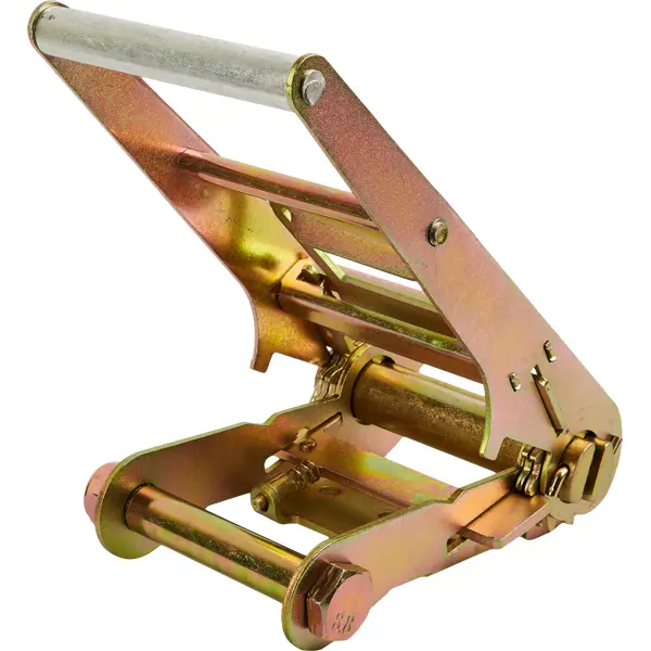 Храповой механизм для ремня 100 мм, 0.327 м, сталь, цвет желтый сумка мессенджер на клапане наружный карман 2 длинных ремня бронзовый