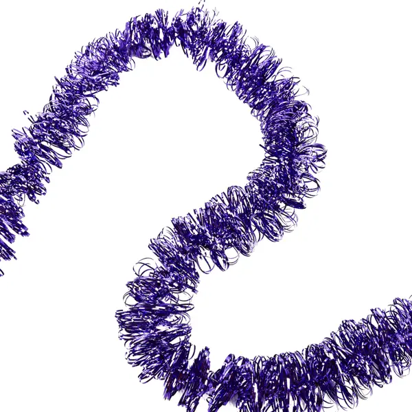 фото Мишура кольца-1 200 см цвет фиолетовый без бренда