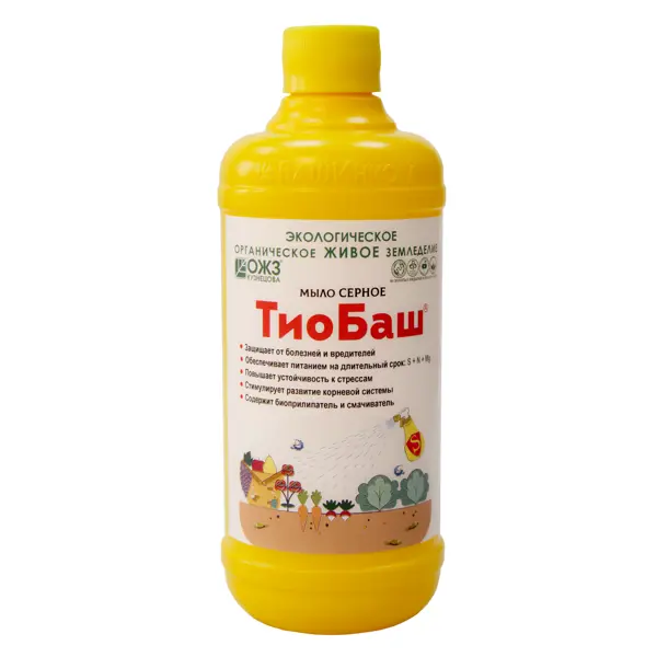 Инсектицид мыло серное Тиобаш 0.5 л мыло juno с экстрактом зелёного чая 150 г с отшелушивающим эффектом
