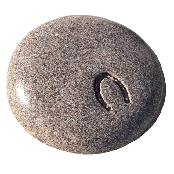 Декоративный камень подкова S506 ø70 см подкова домовой с совой