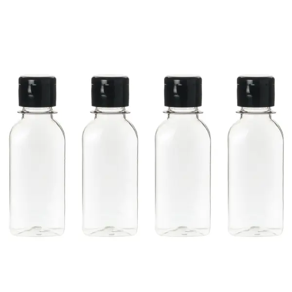 Набор бутылок Fixsen 100 мл цвет прозрачный 4 шт набор 4 х ных красок для ткани 100 г каждой бутылки текстильная краска
