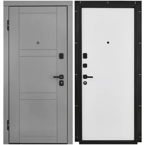 фото Дверь входная металлическая лацио 96x201 см левая белая belwooddoors
