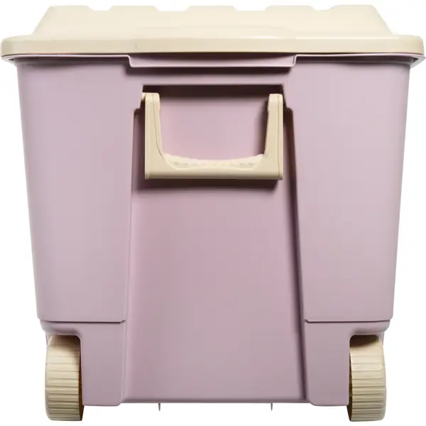 фото Ящик для игрушек 68.5x39.5x38.5 см 66.5 л пластик с крышкой цвет розовый без бренда