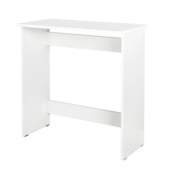 Стол компьютерный прямоугольный 75x75.4x38.6 см ЛДСП белый письменный стол милан с ящиком 76 5x74 5 см лдсп белый