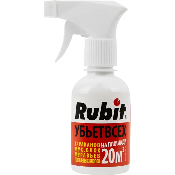 Спрей Rubit от ползущих насекомых 200 мл средство для защиты от клопов клопоед 100 мл