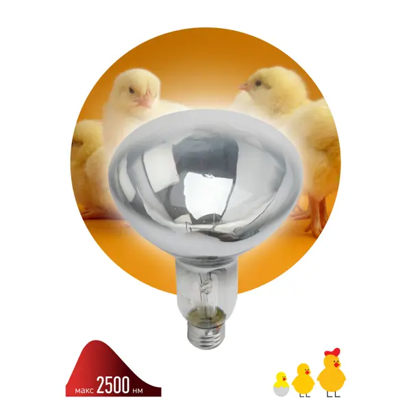Лампа ИКЗ 220-250 R127 Е27
