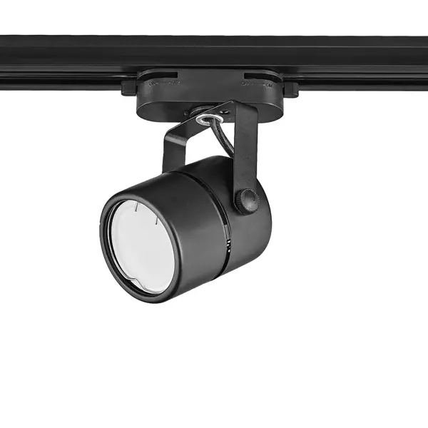 Трековый светильник Volpe Q321 под лампу GU10 50 Вт 10 м² цвет черный светодиодные гаражные светильники e27 светлая деформация регулируемый угол 4 световых панели