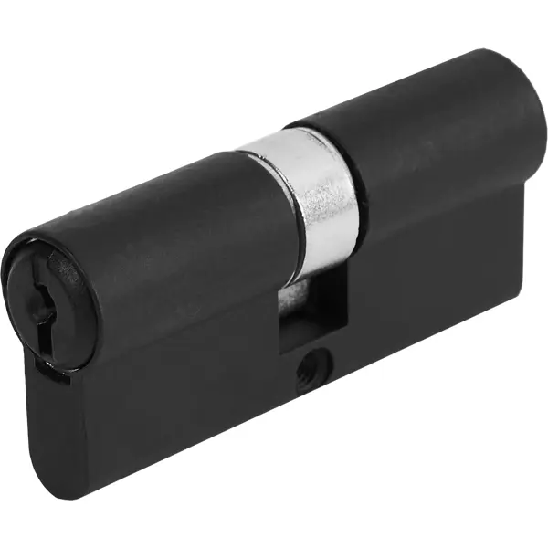 Цилиндр Зенит МЦ1-5-70, 35x35 мм, ключ/ключ, цвет черный винт для крепления цилиндра m5x70 мм