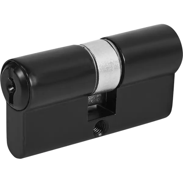 Цилиндр Зенит МЦ1-5-60, 30x30 мм, ключ/ключ, цвет черный винт для крепления цилиндра m5x70 мм