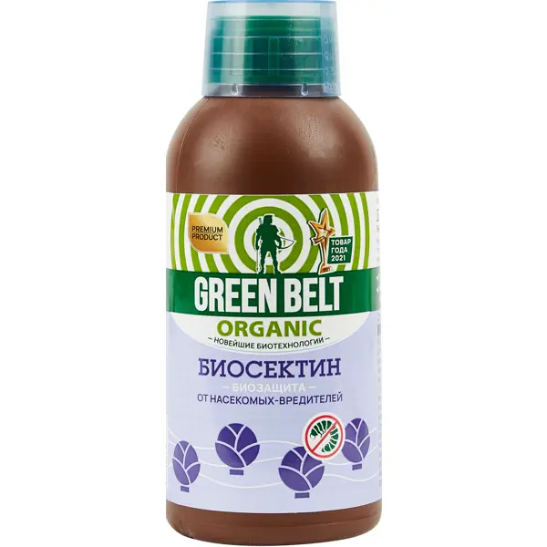 Биоинсектицид GreenBelt Organic Биосектин 250 мл скраб для тела organic shop 100% богиня увлажняющий 100 мл