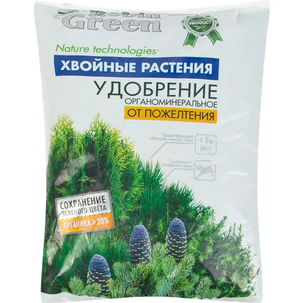 Удобрение Robin green от пожелтения хвои 2.5кг пакет крафтовый green 22 × 25 × 12 см