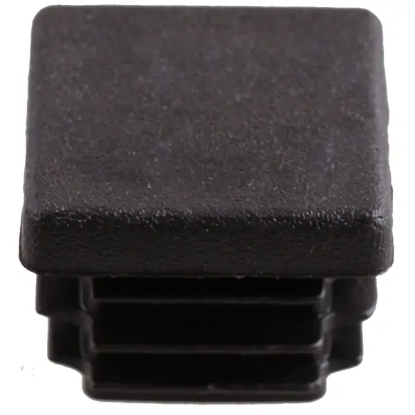 Заглушка для трубы 25x25 мм пластик, цвет черный заглушка для трубы 60x60 мм пластик цвет черный