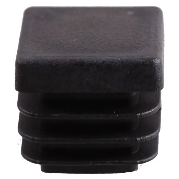 Заглушка для трубы 20x20 мм пластик, цвет черный заглушка для дренажной трубы 110 мм