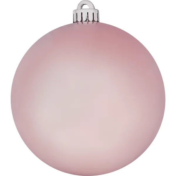 Шар ёлочный ø14 см пластик розовый шар ёлочный снегири в зимнем лесу