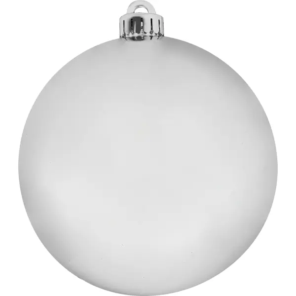 Шар ёлочный ø14 см пластик серебряный шар ёлочный снегири в зимнем лесу