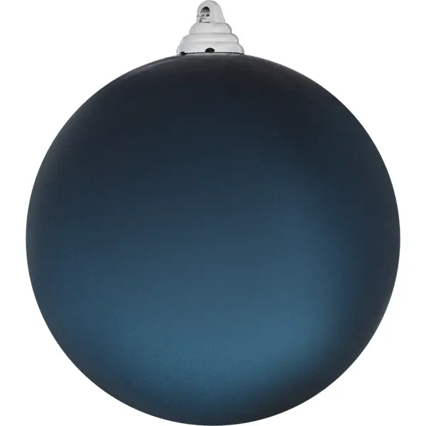 Шар ёлочный ø14 см пластик синий шар ёлочный с бусами 8 см синий