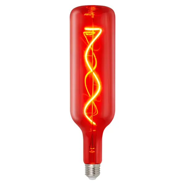 Лампа светодиодная Uniel E27 220-240 В 5 Вт декоративная 400 лм красный цвет света