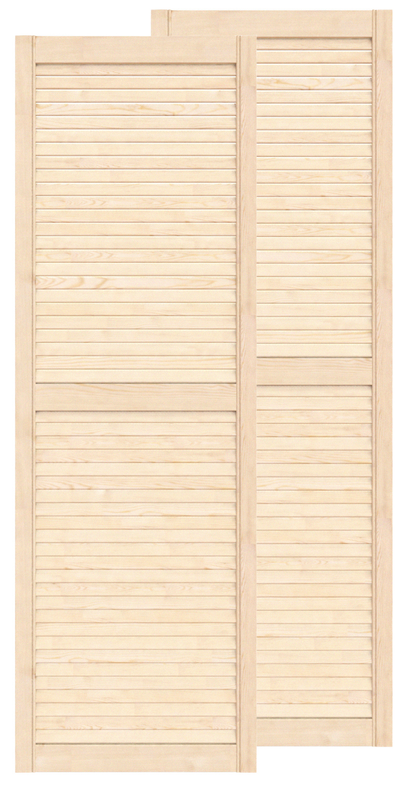 Двери жалюзийные деревянные Timber&Style 1505x444x20мм сосна Экстра .