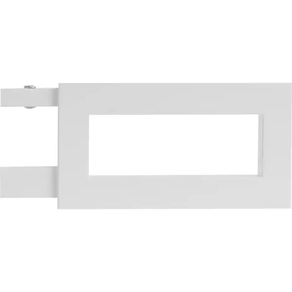 Наконечник Квадро Симпл Inspire металл цвет белый 4 см 2 шт. кольца с крючками 28 мм белый 4 шт