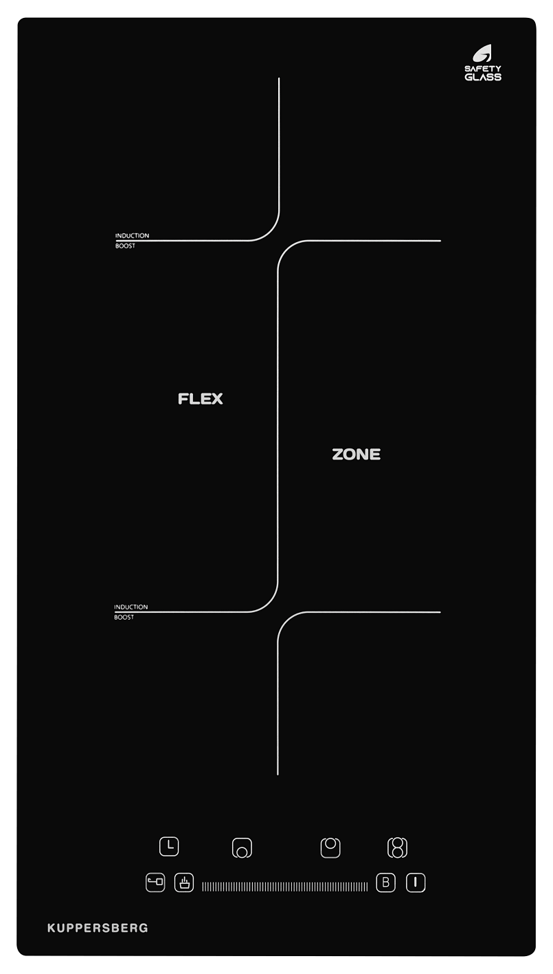 Индукционная варочная панель Kuppersberg ICS 311 28.80 см 2 конфорки цвет  черный ✳️ купить по цене 14612 ₽/шт. в Москве с доставкой в ...