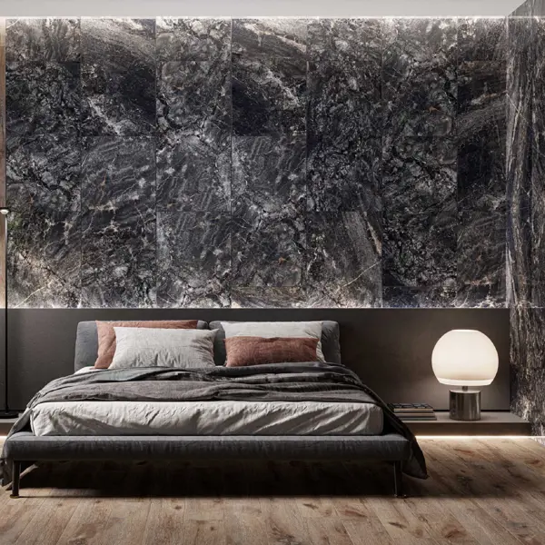 Керамогранит Onlygres Marble MOG501 60x120 см 2.16 м² полированный цвет серо-черный плитка vitra marble x дезерт роуз терра лаппато ректификат 60x60 см