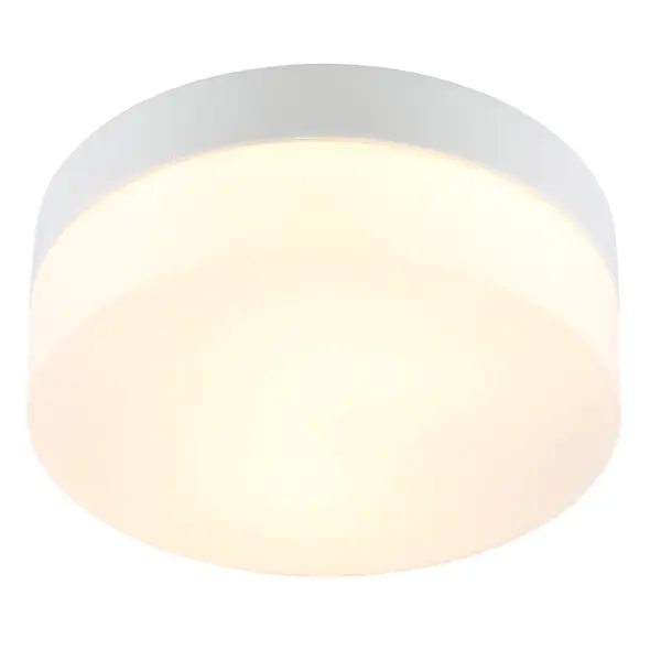 Светильник для ванной Arte Lamp «Aqua» E27 60 Вт IP44 цвет белый, накладной зеркальный шкаф de aqua эколь 75х75 с подсветкой белый 186495