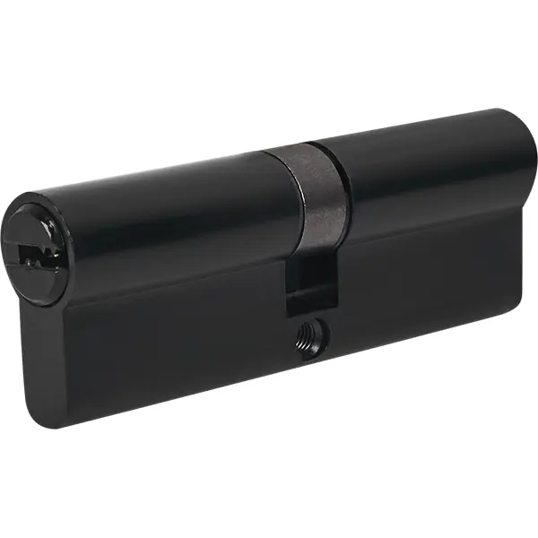Цилиндр для замка с ключом 45x45 мм цвет черный цилиндр для замка с ключом 30x30 мм