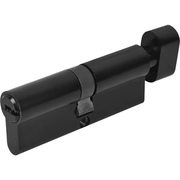 Цилиндр для замка с ключом 40x40 мм цвет черный цилиндр для замка с ключом 30x30 мм