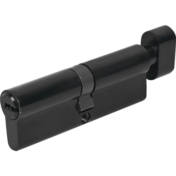 Цилиндр для замка с ключом 45х45 мм цвет черный цилиндр ключ ключ 45х45 никель 164 obs sne 90