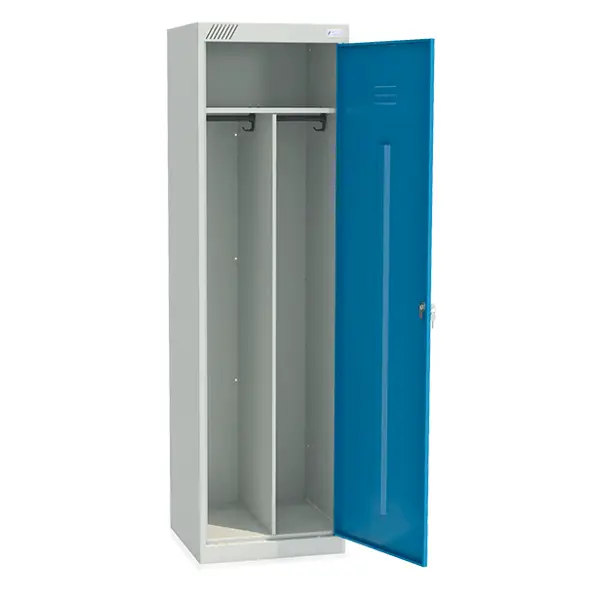 Шкаф распашной Шрэк 21-530 50x185x53 см металл цвет голубой