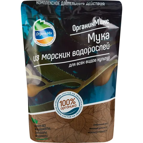 Органическое удобрение Органик Микс Мука из морских водорослей 850 г базальтовая мука etisso 2 кг