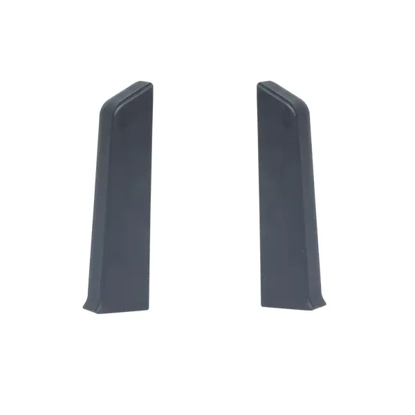 Заглушки ПВХ матовые 80 мм цвет черный 2 шт. насадка резак удлиненная по напольному покрытию vertextools 1590 28 50 28x50 мм