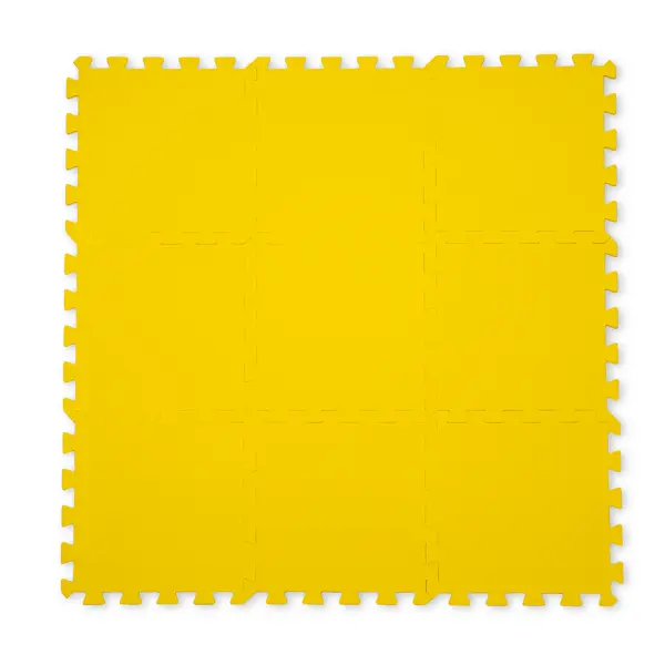 Мягкий пол пазл 33x33 см цвет желтый пазл в шаре