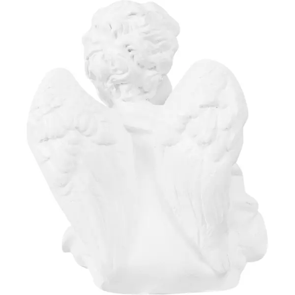 фото Фигура ангел белая гипс без бренда