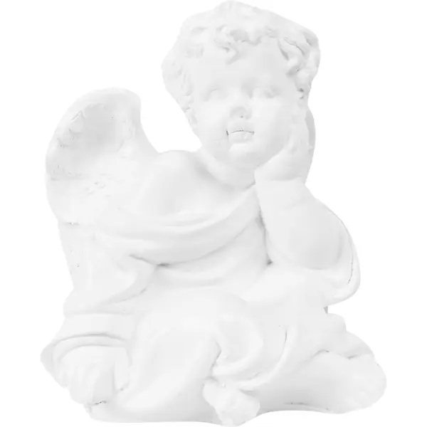 Фигура Ангел белая гипс фигура будда бронзовая гипс