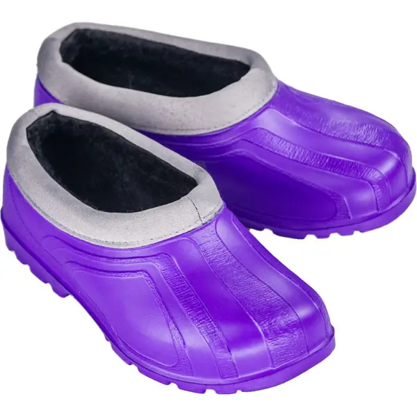 фото Галоши утепленные женские размер 36 фиолетовый без бренда