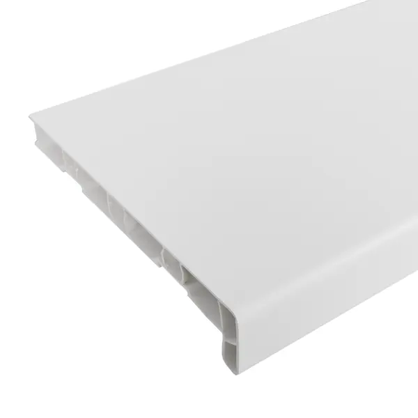 Подоконник ПВХ 3000x100 мм цвет белый подставка на подоконник удачный сезон