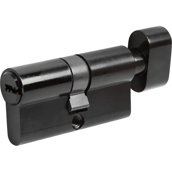Цилиндр для замка с ключом 30x30 мм цвет черный цилиндр замка dorf