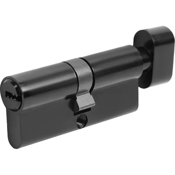 цилиндр для замка с ключом 35x35 мм Цилиндр для замка с ключом 35x35 мм цвет черный