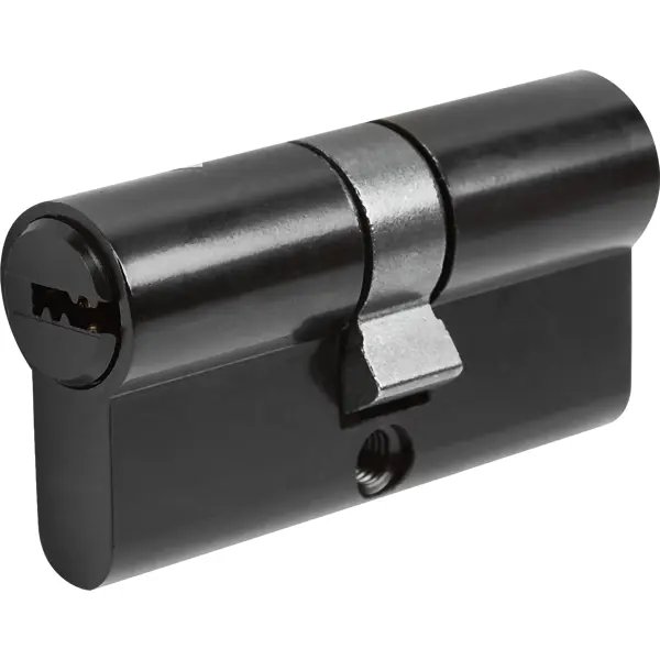 Цилиндр для замка с ключом 30x30 мм цвет черный цилиндр для замка с ключом 35x35 мм