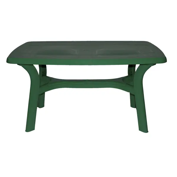 Стол садовый прямоугольный Премиум складной 140x85x72.5 см полипропилен темно-зеленый складной стол norfin