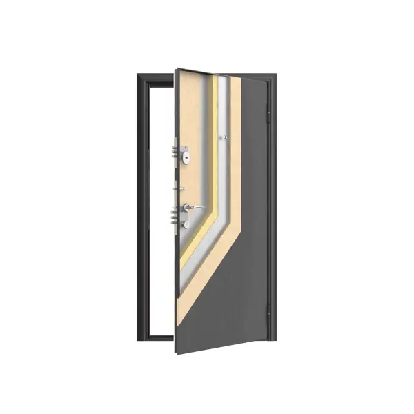 фото Дверь входная металлическая премиум new 98x205 см правая дуб седой doorhan