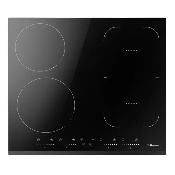 Индукционная варочная панель Hansa BHI68621 70 см 4 конфорки цвет черный