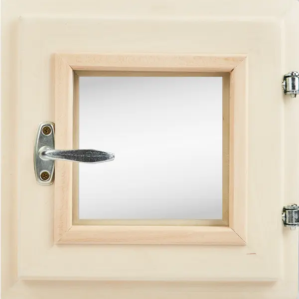 Окно для бани деревянное одностворчатое Липа 300x300 мм (ВхШ) поворотное однокамерный стеклопакет цвет натуральный окно деревянное двустворчатое сосна 1160x1170 мм вхш однокамерный стеклопакет натуральный